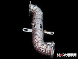 Alfa Romeo Giulia Downpipe - 2.0L - TUO - w/ Heat Shield 